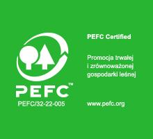 Logotyp certyfikatu PEFC